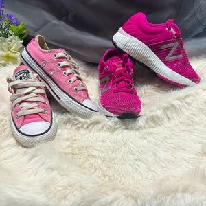 Girls New Balance & Chuck Taylor Converse shoes 11 & 11.5